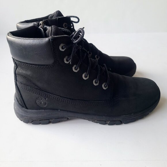 Timberland Black Leather Lace Up Combat Boots EU Size 38 - Picture 5 of 11
